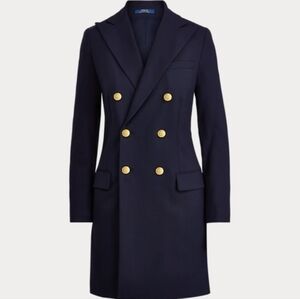 POLO Ralph Lauren double breast wool Tux coat. NWOT